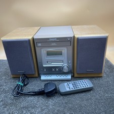 Panasonic SA-PM07 Hifi Stereo System CD Tape Radio with Remote & Speakers Works