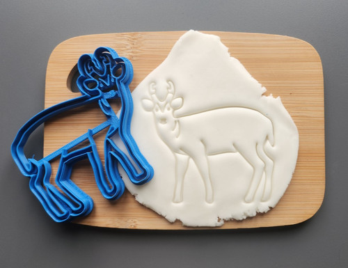 Muntjac cookie cutter deer - cookie, cutter,
