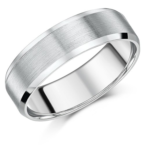 Platinum ring flat court - ring,