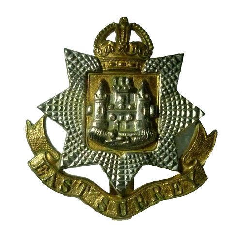 East surrey regiment cap - surrey, badge