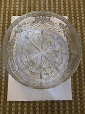 Cut Glass Crystal Trifle Bowl