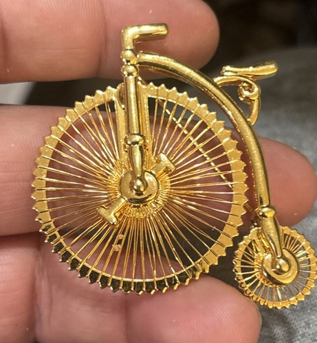 Vintage signed monet bicycle - vintage,