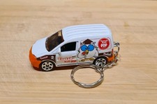 1/64 DIECAST MODEL VOLKSWAGEN CADDY DELIVERY VAN KEYCHAIN KEYRING 