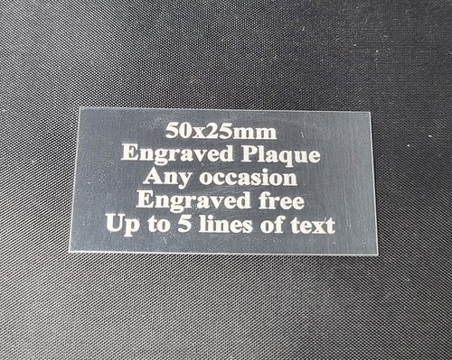 50x25mm laser engraved - 50x25mm, trophy