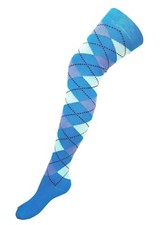 ARGYLE OVER THE KNEE OVERKNEE SOCKS - CHECK DIAMOND PUB GOLF - LOTS OF COLOURS