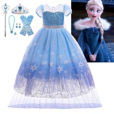 Girls Frozen Elsa Fancy Dress
