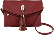 LADIES FAUX LEATHER MESSENGER