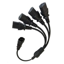 1PC IEC320 C14 to 4 x C13