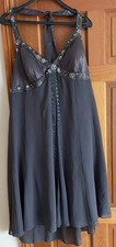 Beautiful Debut Chiffon prom or evening dress with silky satin lining size 20