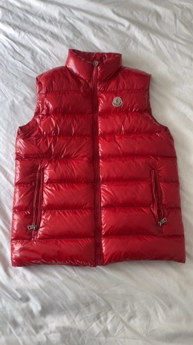 Red moncler gillet men - red, men's