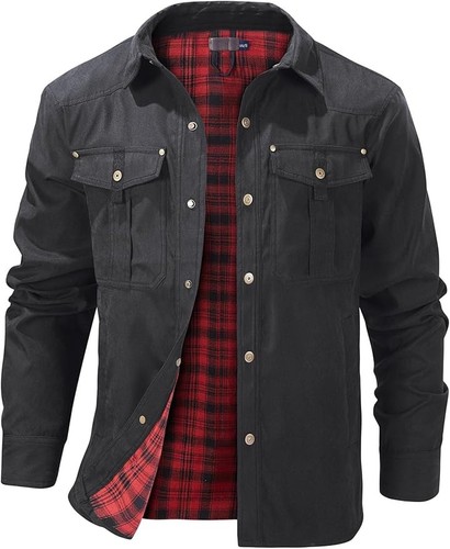 Mens lumberjack flannel fleece - flannel,