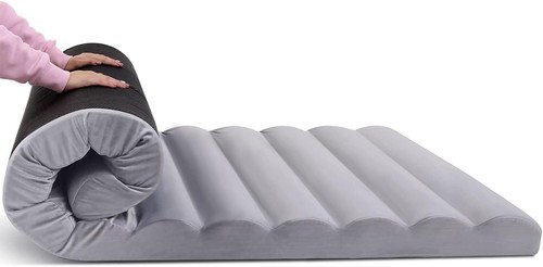 Roll floor mattress futon - up,