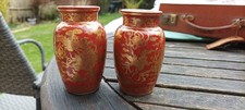 Japenese Pair Of Kutani Vases