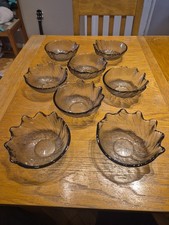 Set of 8 Wedgwood Crystal Wave