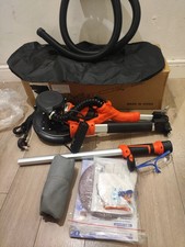 Protmex Drywall Sander - 1000W Wall Sander with Vacuum Dust Collection and LED L