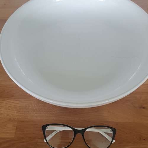 Large white ceramic oval - ceramic,