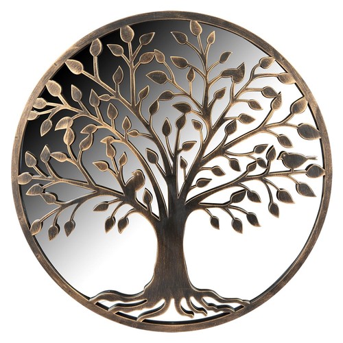 Garden mirror bronze tree - mirror,