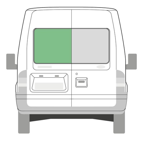 Nearside left rear - rear, door