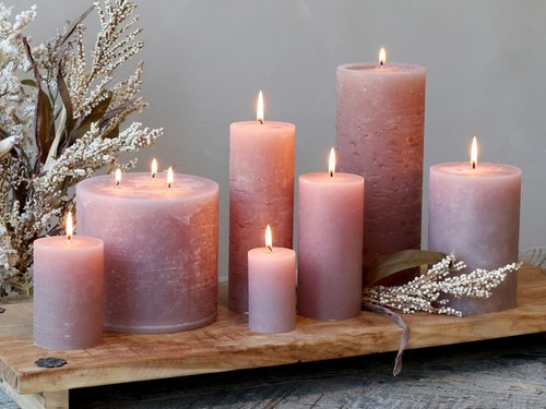 Taupe pink coloured pillar - taupe,