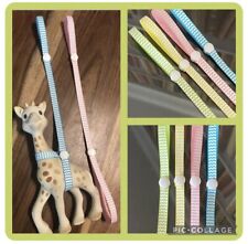 Toy Saver Strap Giraffe Animal Clip to Pram Lose Toys Will Fit Sophie Ribbon