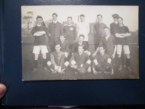 Postcard football team - postcard,