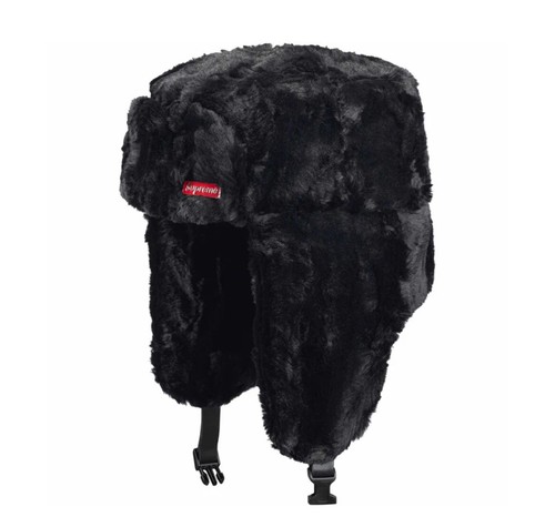 Supreme ushanka hat black l - ushanka, m/l
