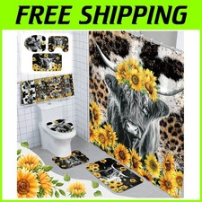 Highland Cow Bathroom Decor