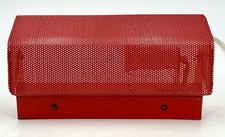 Vintage MIDCENTURY SWEDISH RED METAL WALL LIGHT Falkenbergs Belysning Circa 1950