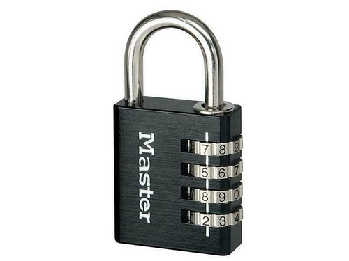 Master lock black finish 40mm - master,