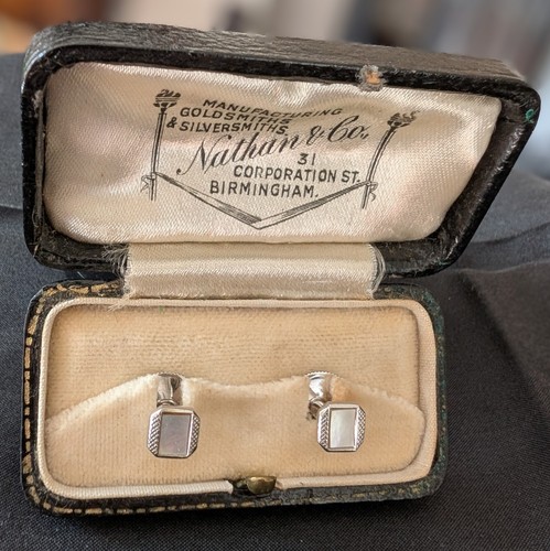 Cased pair silver - cased, of
