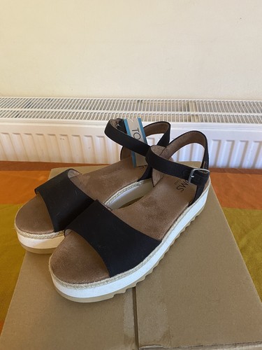Ladies toms sandals with strap - with,