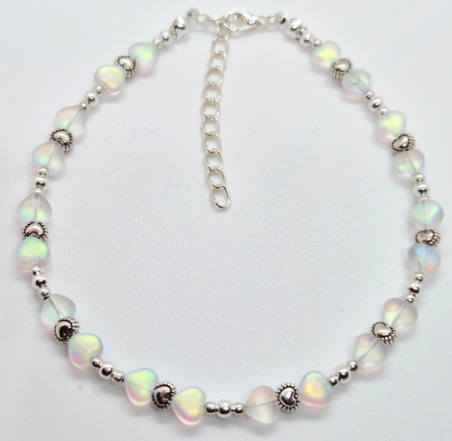 Aurora frosted crystal heart - aurora,