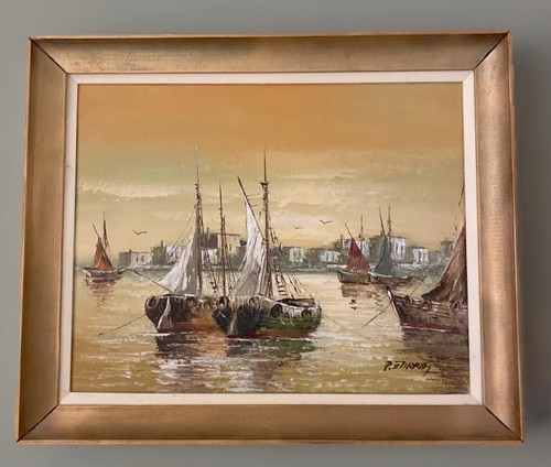 Vntg original nautical oil - vntg,