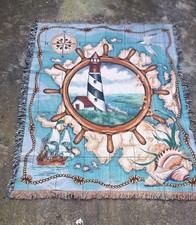 Nautical Themed Tapestry Rug