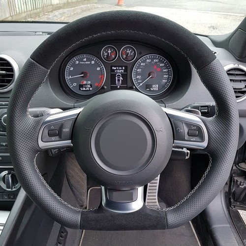 Alcantara steering wheel cover - alcantara,