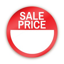 Sale Price Point / Reduced Labels / Shop Stickers - Red - 144