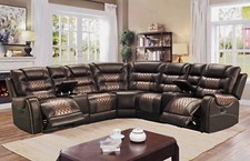 NEW 115" Sectional 2-Recliners