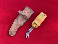WW2 RAF Mae West Survival Dinghy Tool w/ Original Leather Cover Royal Air Force