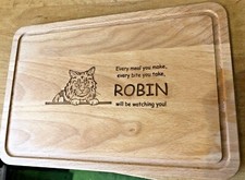 Personalised Engraved Cat