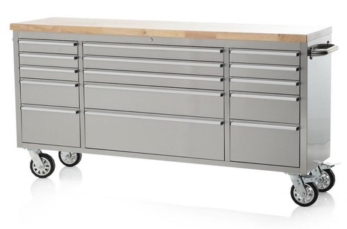Brushed stainless steel - 72", 15