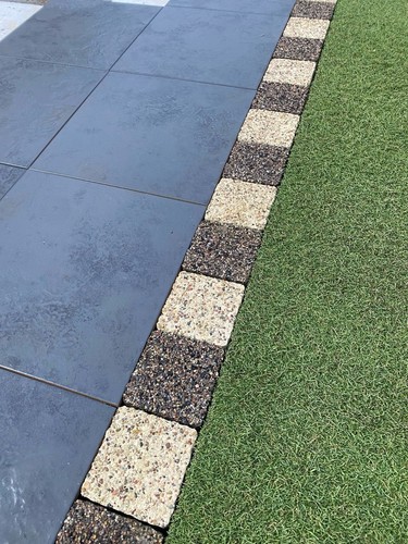 Garden edging border bricks - garden,