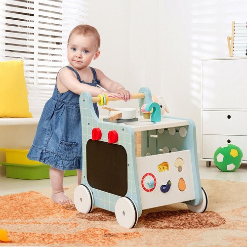 Wooden baby walker - wooden,
