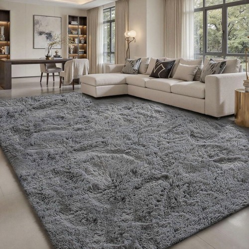 Fluffy rugs large shaggy - large, rug