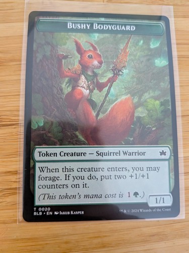 Mtg bushy bodyguard - bushy, token