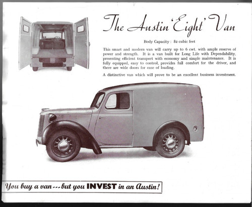 Austin eight 6cwt - austin,