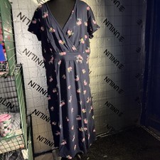 Joules Size 16 Jude Navy Floral Dress Lot 46