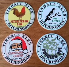 4 x PUMP CLIPS - TINDALL ALES