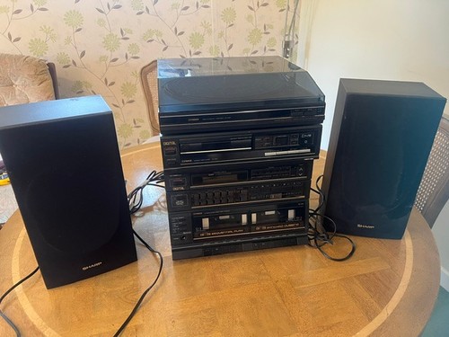 Fisher hifi stereo with sharp - stereo,
