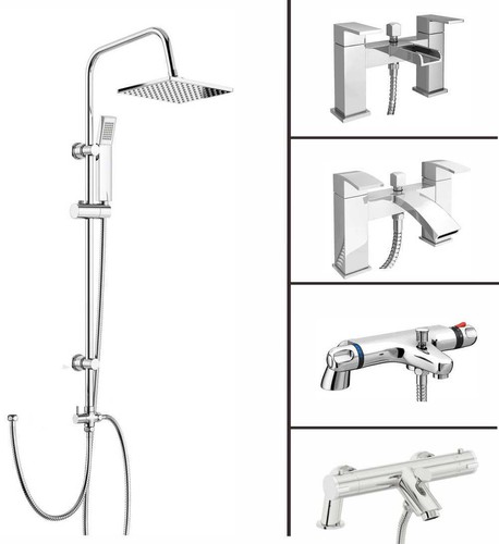 Modern chrome bath - chrome,