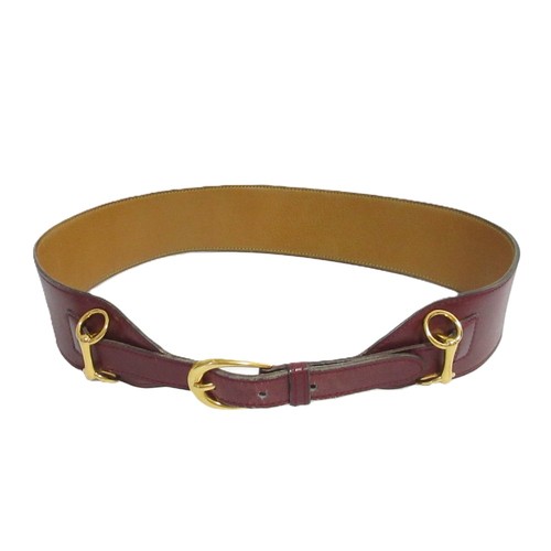 Hermes vintage leather belt - hermes,